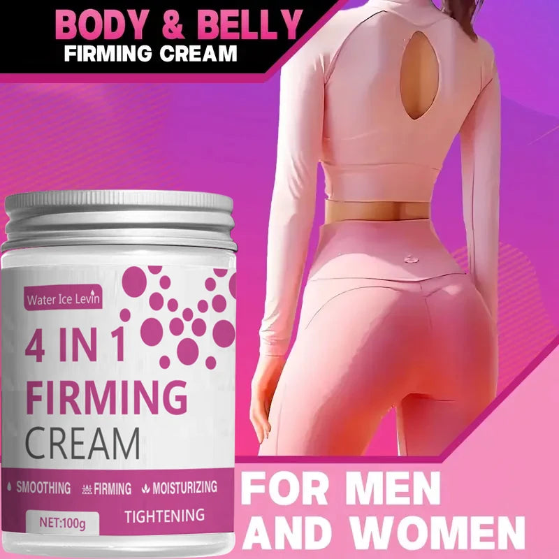 Creme Firmador 4 em 1, Gengibre, Aloe Vera e Essência de Café - Creme Hidratante Corporal Firmador para Corpo