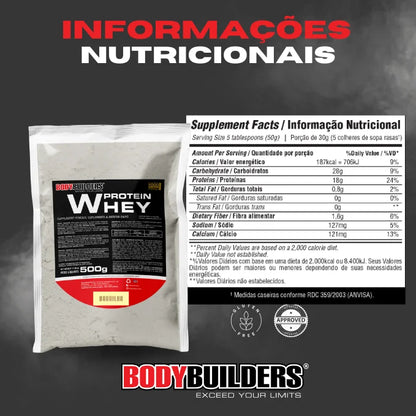 Kit Whey Protein Blend Concentrado 500g + 2x Power Creatine 100g + Coqueteleira - Bodybuilders