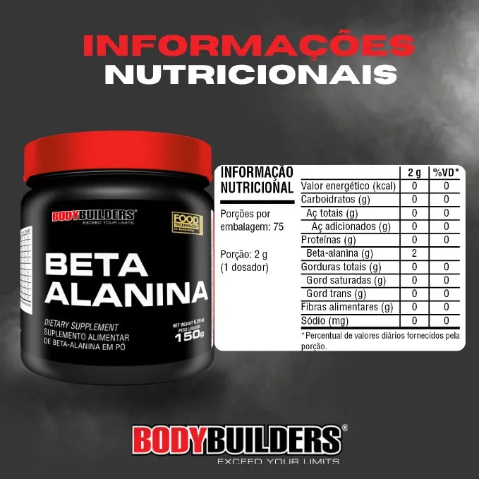 Beta Alanina 150g - Suplemento para Melhorar o Treino