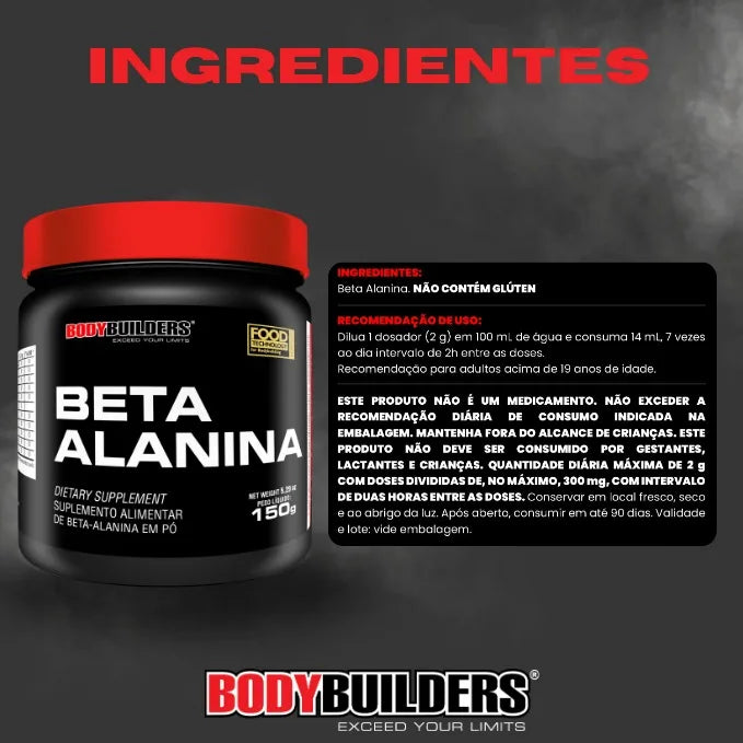 Beta Alanina 150g - Suplemento para Melhorar o Treino
