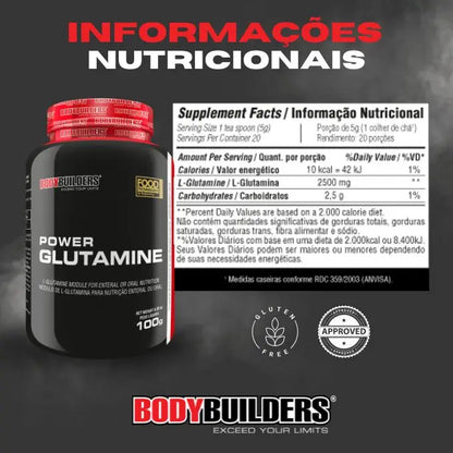 Kit 2x Whey Protein Waxy Whey 900g + 2x BCAA 100G + 2x Power Creatine 100G + 2x Glutamina 100G + Coqueteleira - Bodybuilders