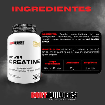 Kit Whey Protein Blend Concentrado 500g + 2x Power Creatine 100g + Coqueteleira - Bodybuilders