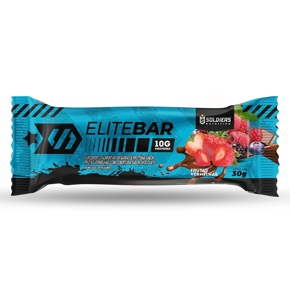 Barra de Proteína Elitebar 30g CX 12 UN-Soldiers Nutrition