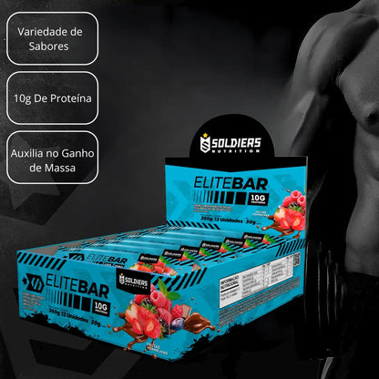 Barra de Proteína Elitebar 30g CX 12 UN-Soldiers Nutrition