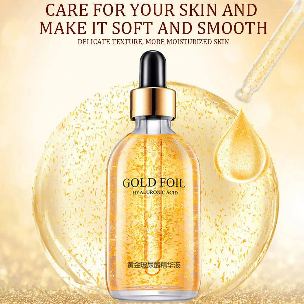 Sérum facial com ácido hialurônico e ouro 24k 100ml