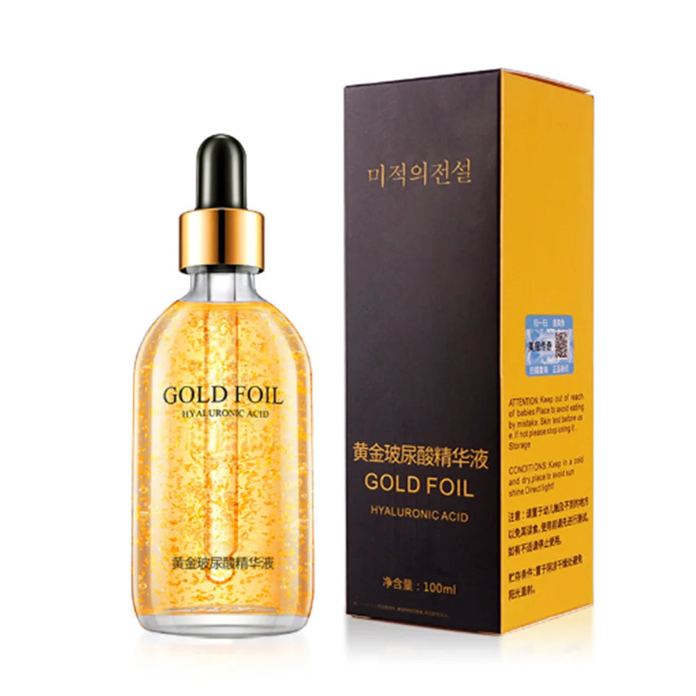 Sérum facial com ácido hialurônico e ouro 24k 100ml
