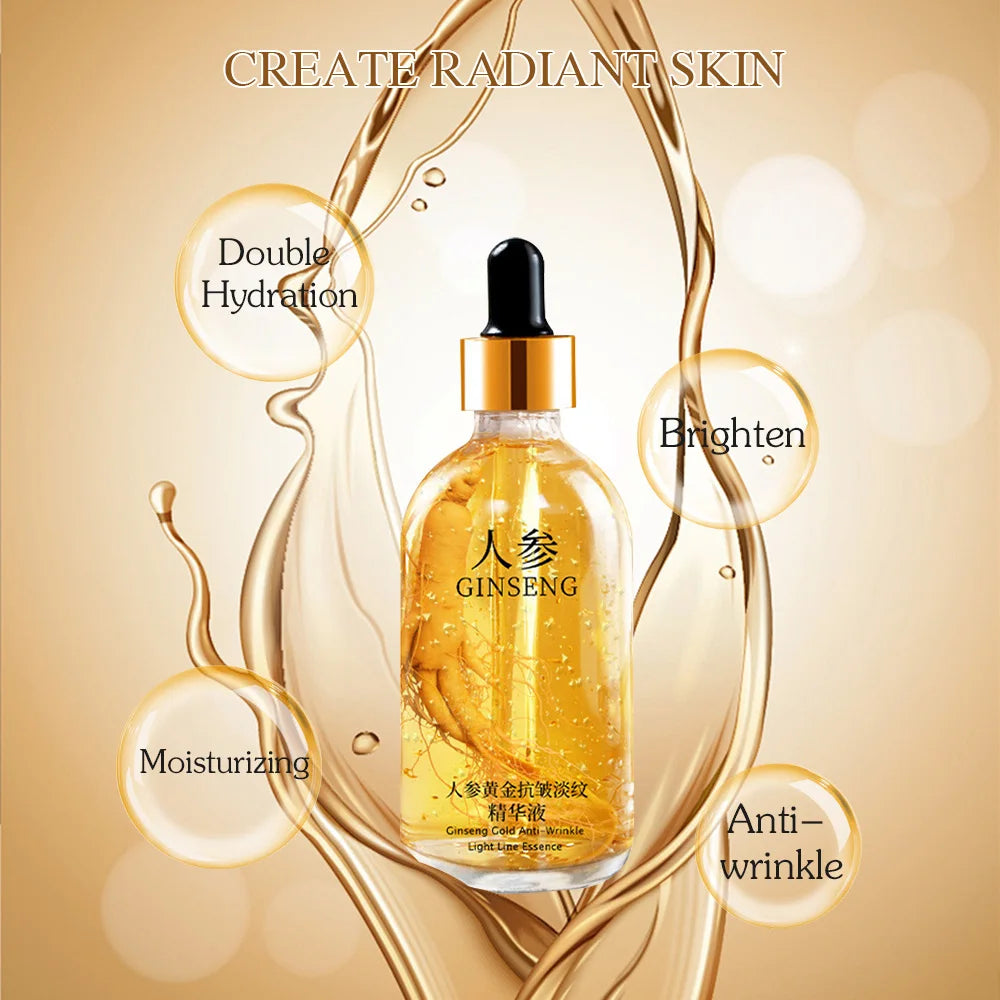 Sérum facial com ácido hialurônico e ouro 24k 100ml